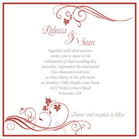 Blank wedding invitation designs templates