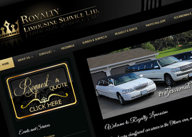 Website design for Royalty Limousine Service Ltd